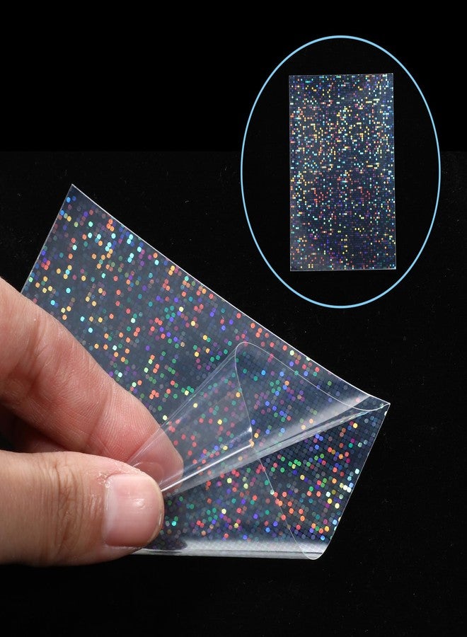 Psyqtsuary 100 Pcs Photocard Sleeves Laser Flashing Card Sleeves Trading Card-Sleeves Holographic Foil Protective Cover Foil Card Protective Sleeve - Starry Style,65x90mm - Image 3